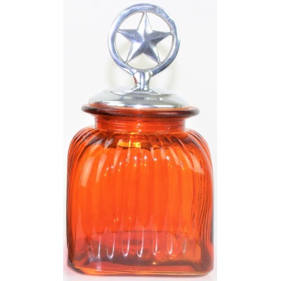 40001 AMBER SMALL SINGLE CANISTER WITH LID